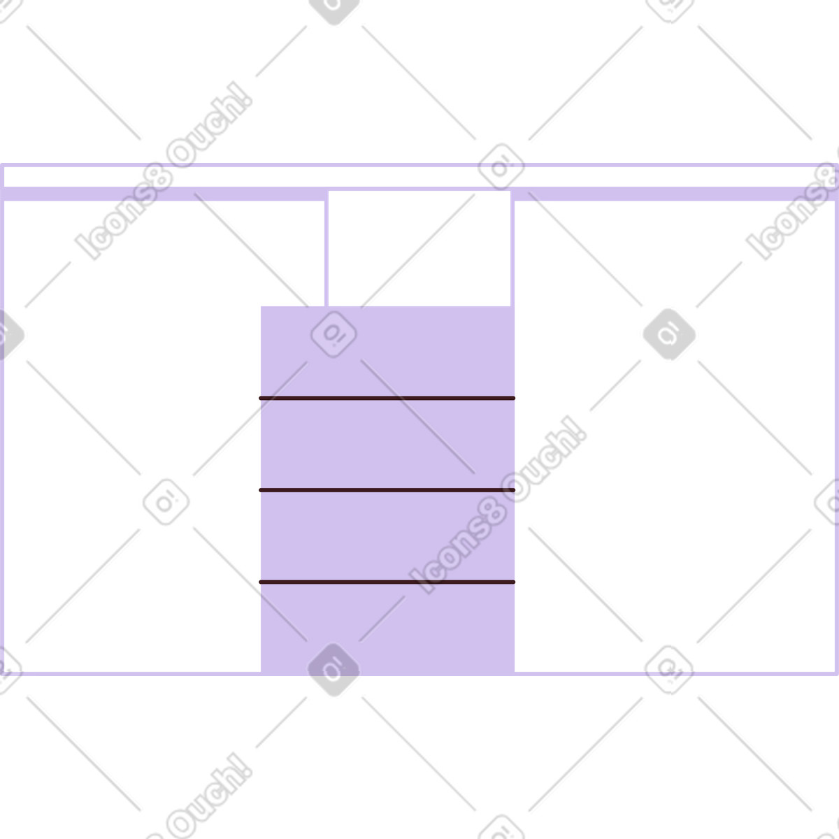 Tavolo medico illustrazione in stile Folks scarica in PNG, SVG