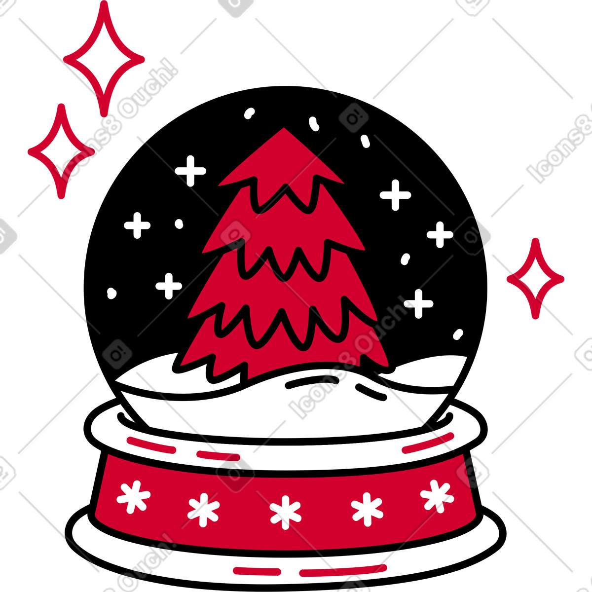 下载 Ruby 风格的 雪球 插画，支持 PNG、SVG 格式