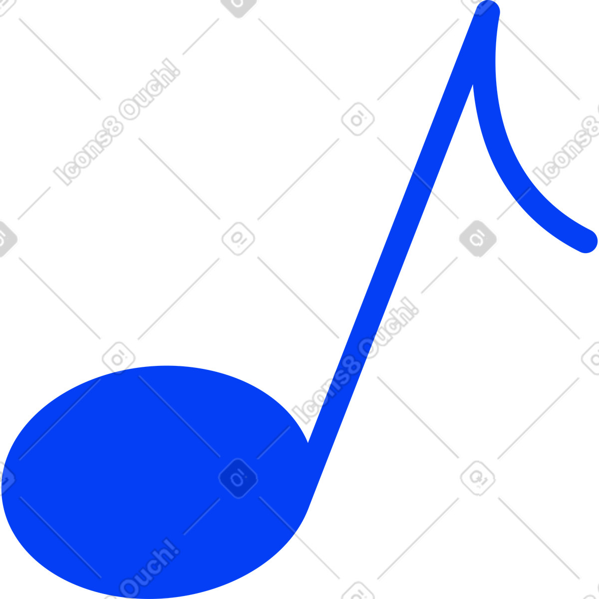 Buddy スタイルの 音符 のイラストをPNG、SVG形式でダウンロード