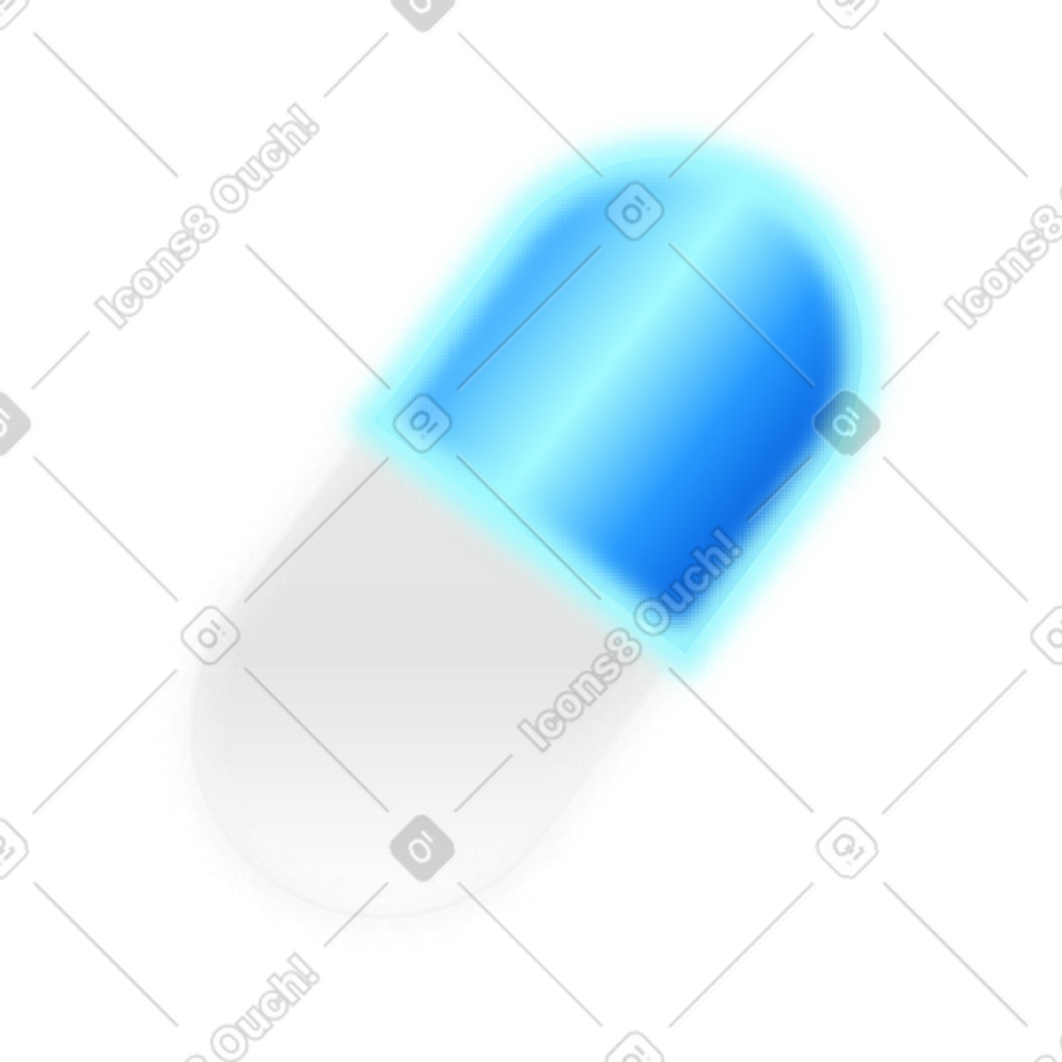 Kapseln-Illustration im Burst-Stil als Download in PNG, SVG