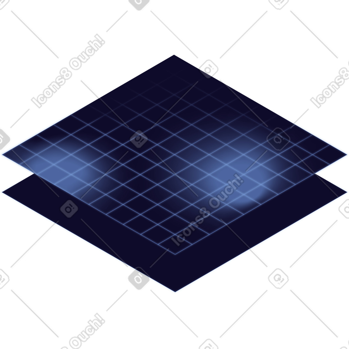 Grid platform illustration in Dimension style download in PNG, SVG