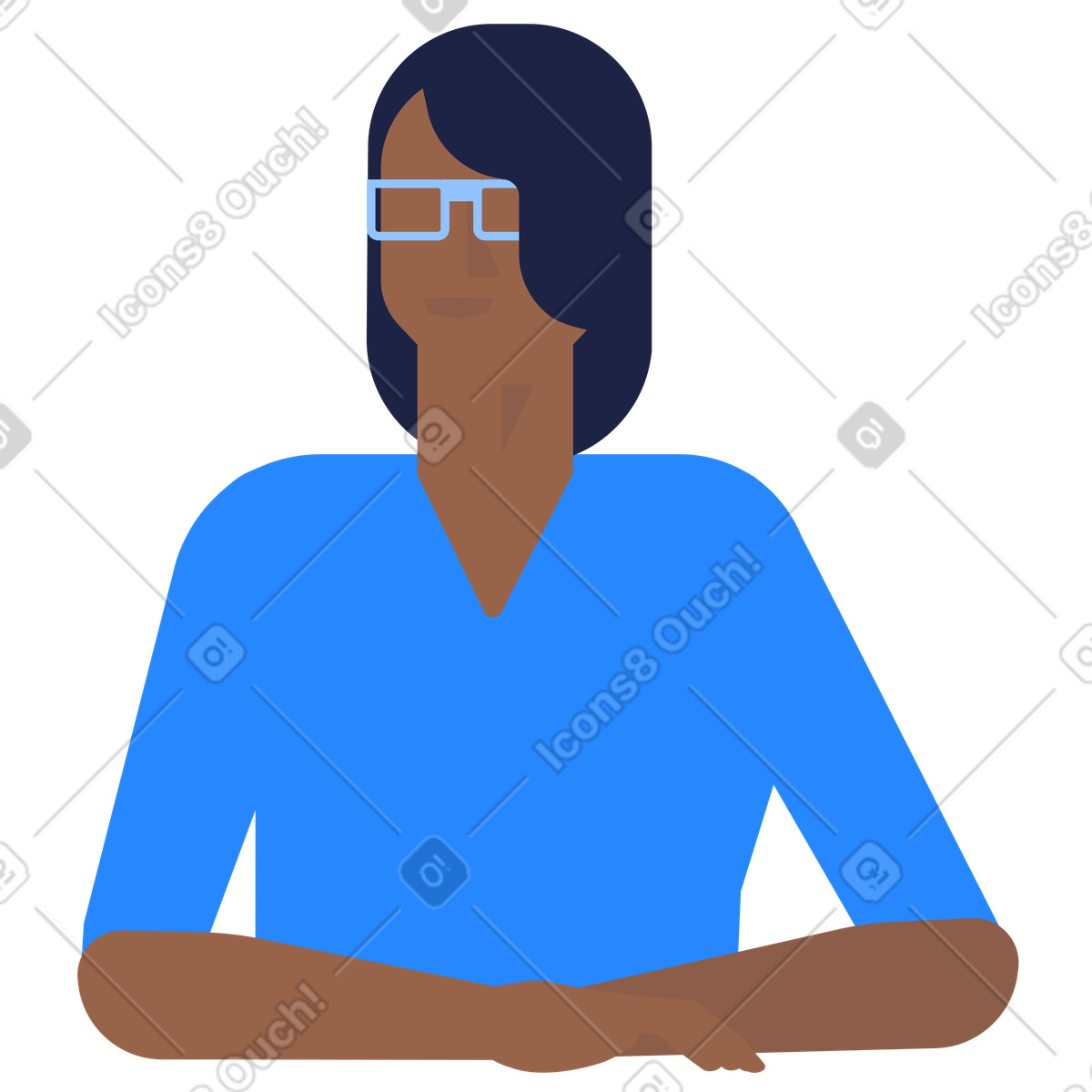 Ilustração animada de Garota online em no estilo Urban para baixar em GIF, Lottie (JSON), AE