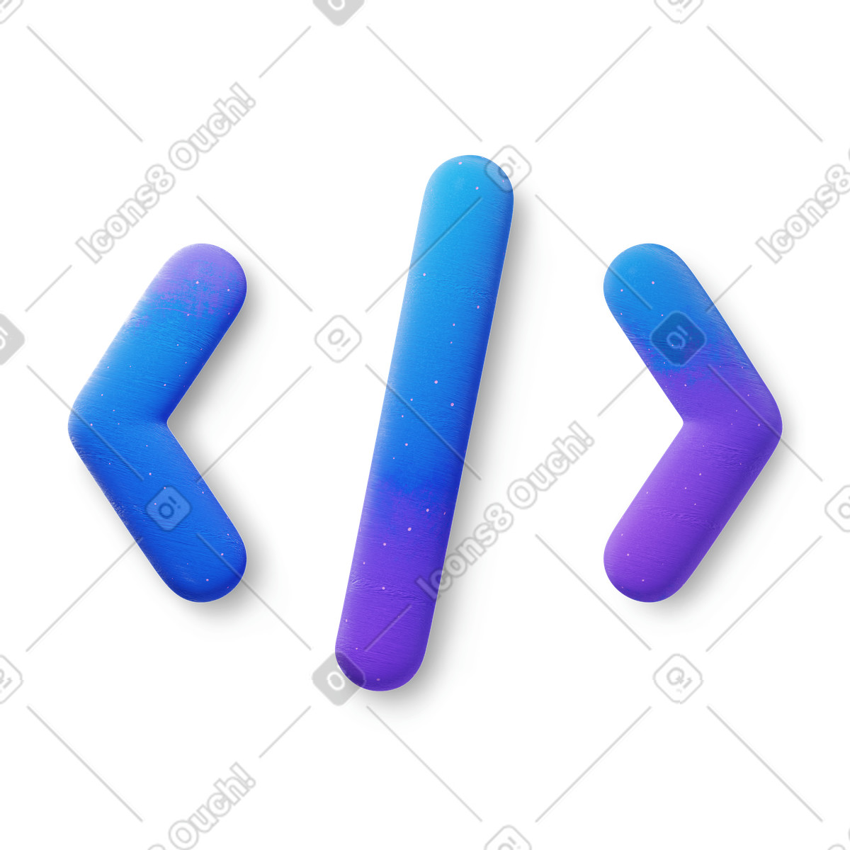 Code brackets illustration in PNG, SVG