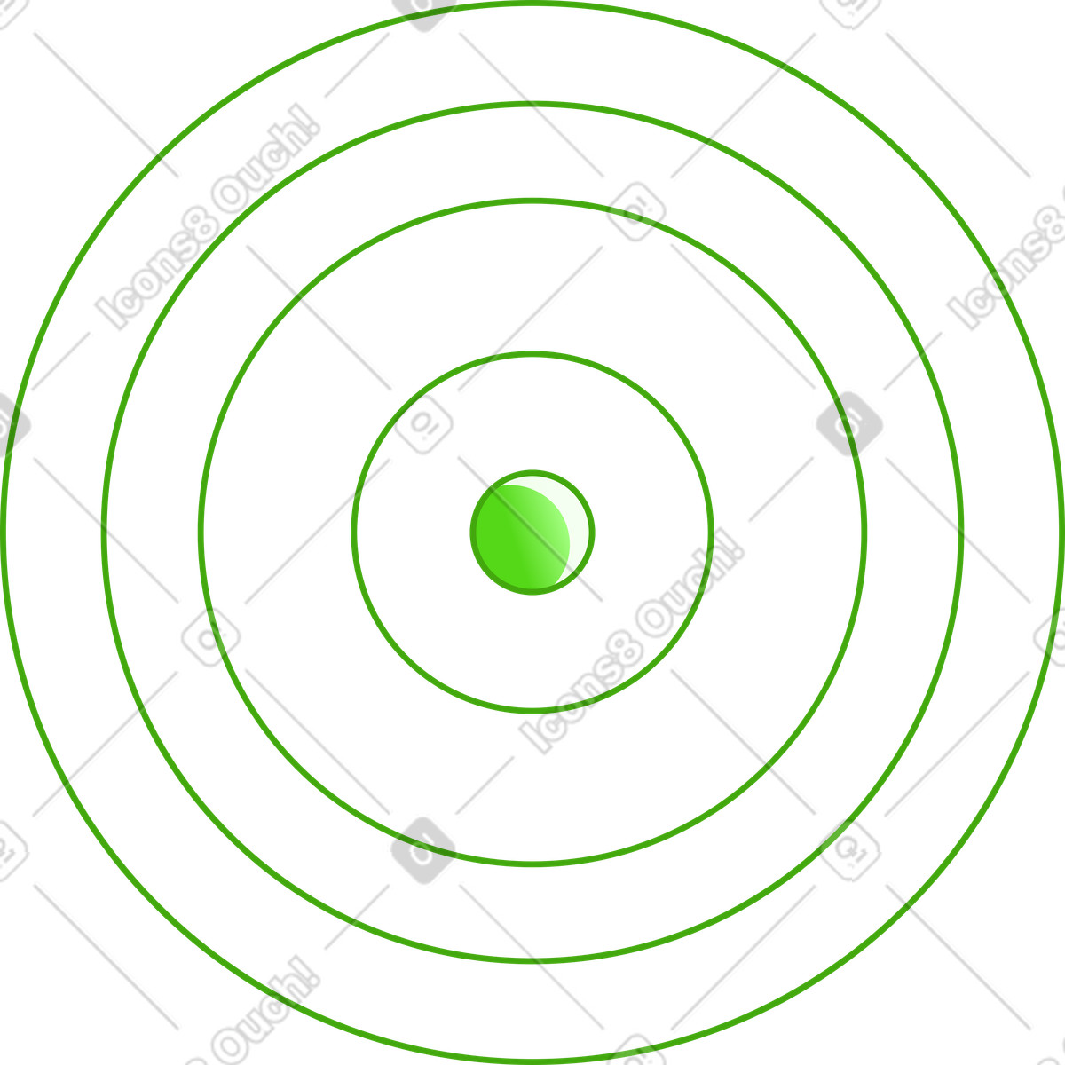 Illustration Cercle vert dans le style Rainbow à télécharger aux formats PNG, SVG
