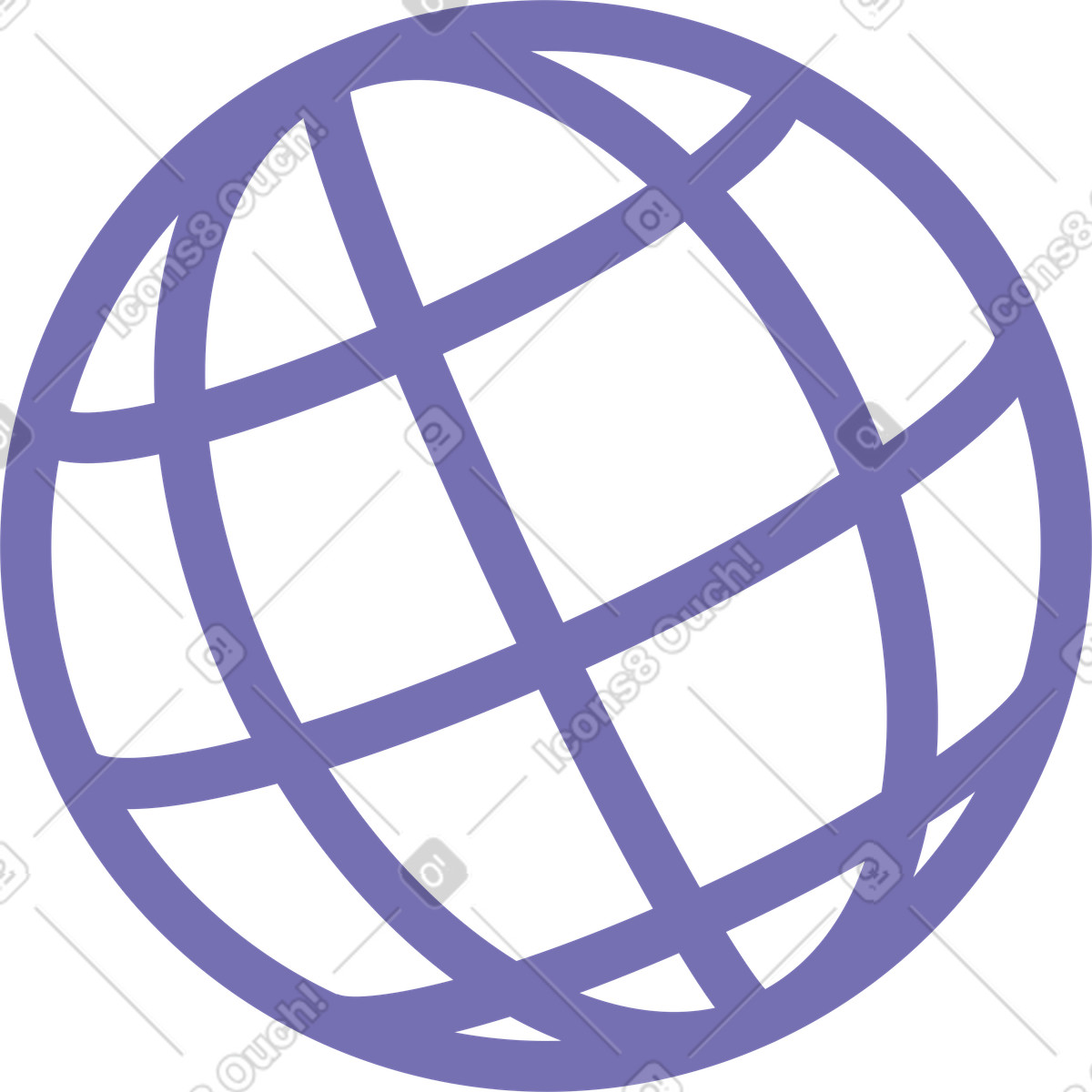 Linea del globo illustrazione in stile Coworking scarica in PNG, SVG