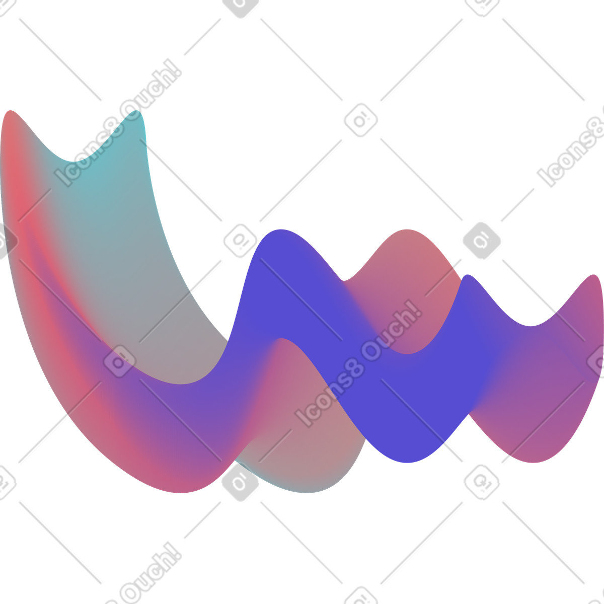 Colorful wavy spot-Illustration im Forms-Stil als Download in PNG, SVG