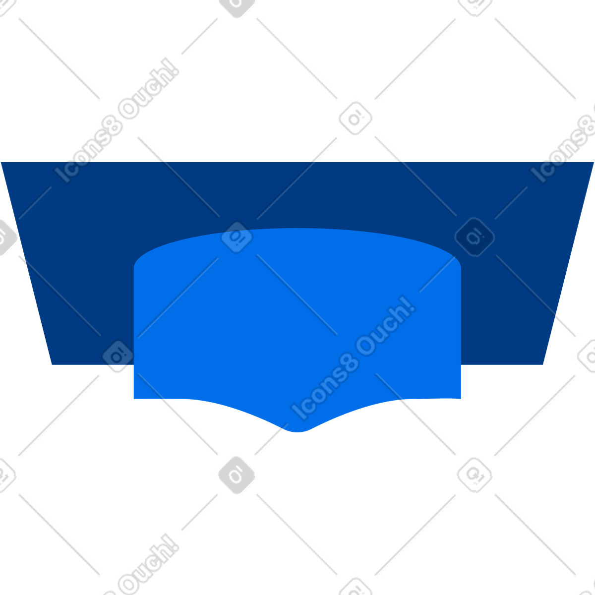 Cappello da laureato illustrazione in stile Urban scarica in PNG, SVG