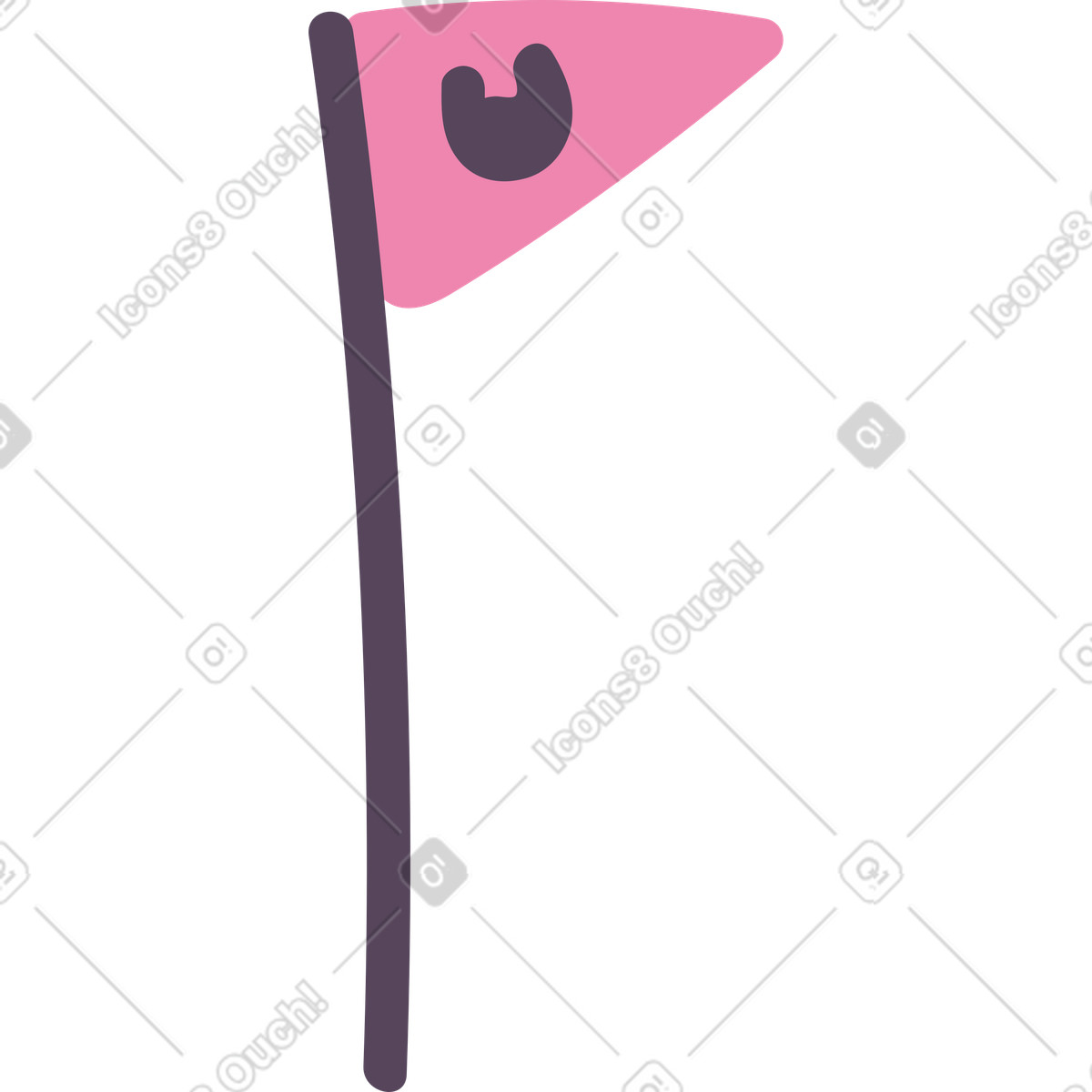 Ilustração de Bandeira em no estilo Pluto para baixar em PNG, SVG
