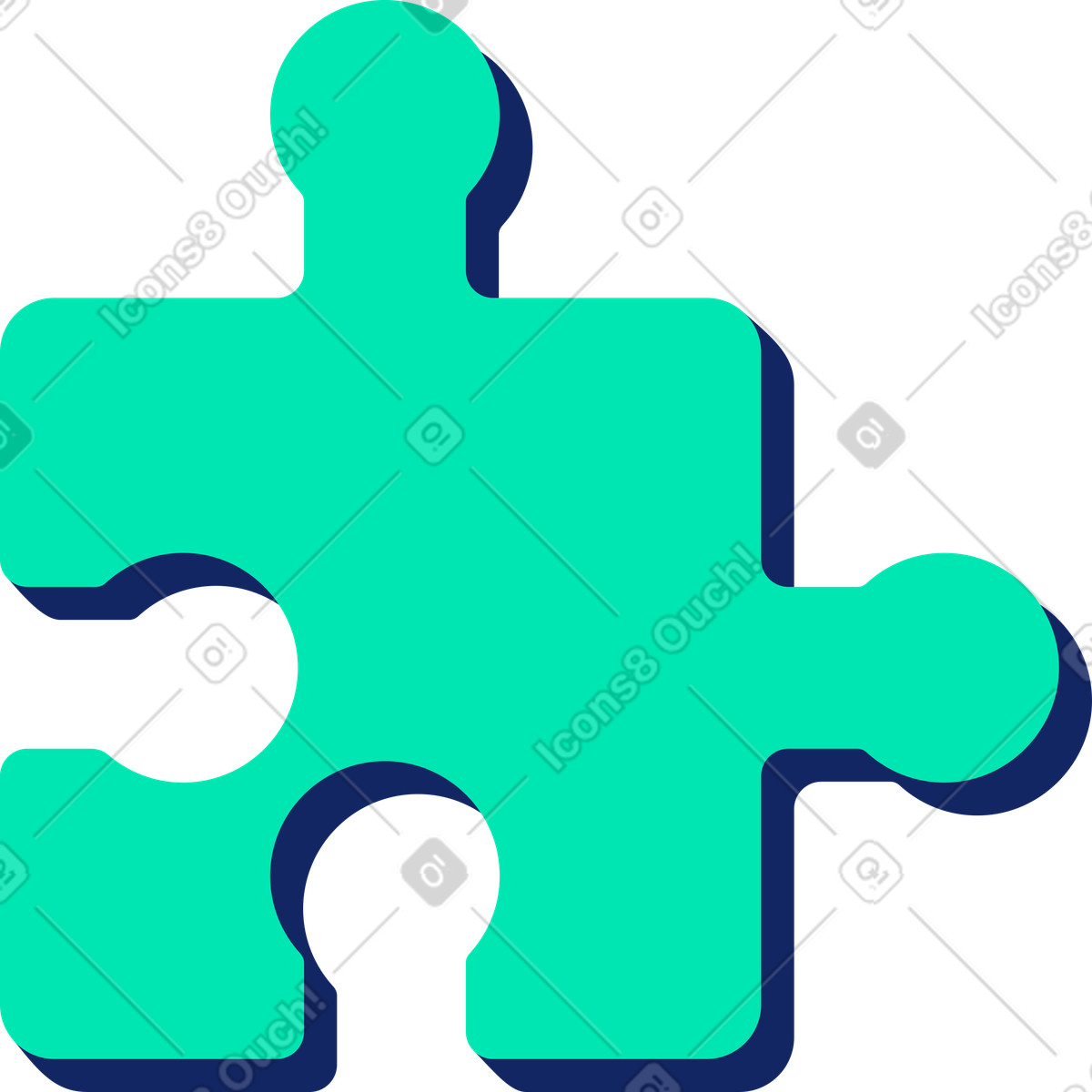 下载 Cyborg 风格的 一块拼图 插画，支持 PNG、SVG 格式