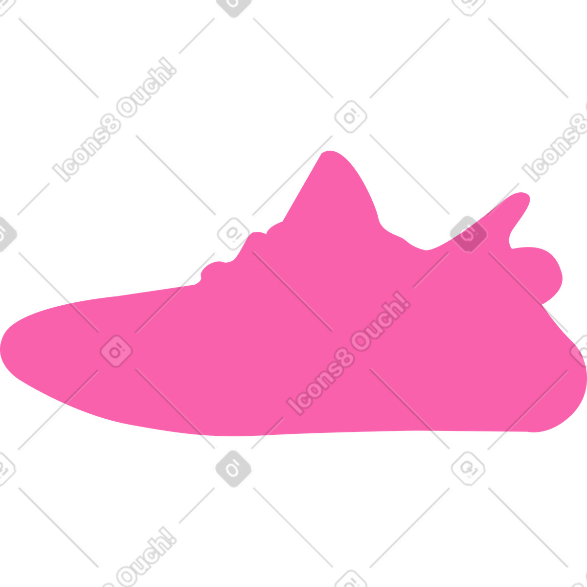下载 Whimsy 风格的 运动鞋轮廓 插画，支持 PNG、SVG 格式