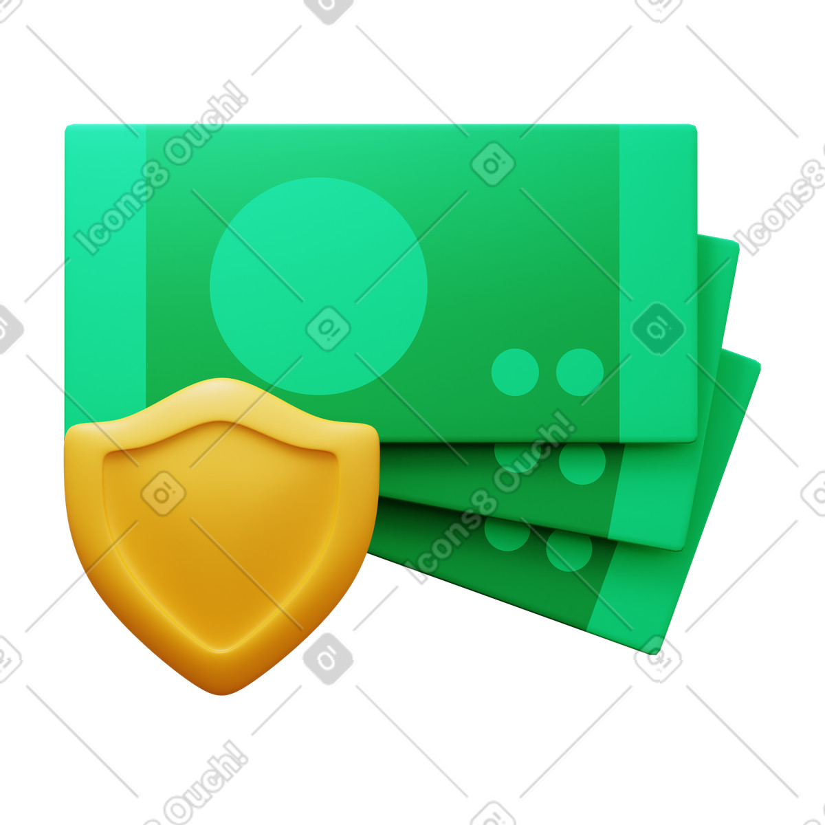 Ilustración Money yours en estilo 3D Fluency a descargar en PNG y SVG