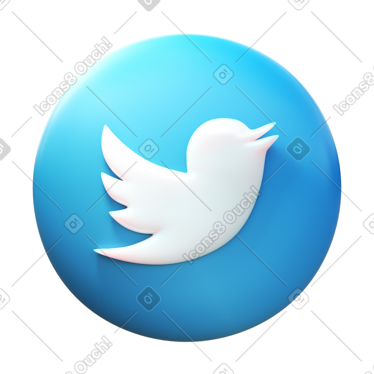 Иллюстрация Логотип твиттера в PNG и SVG