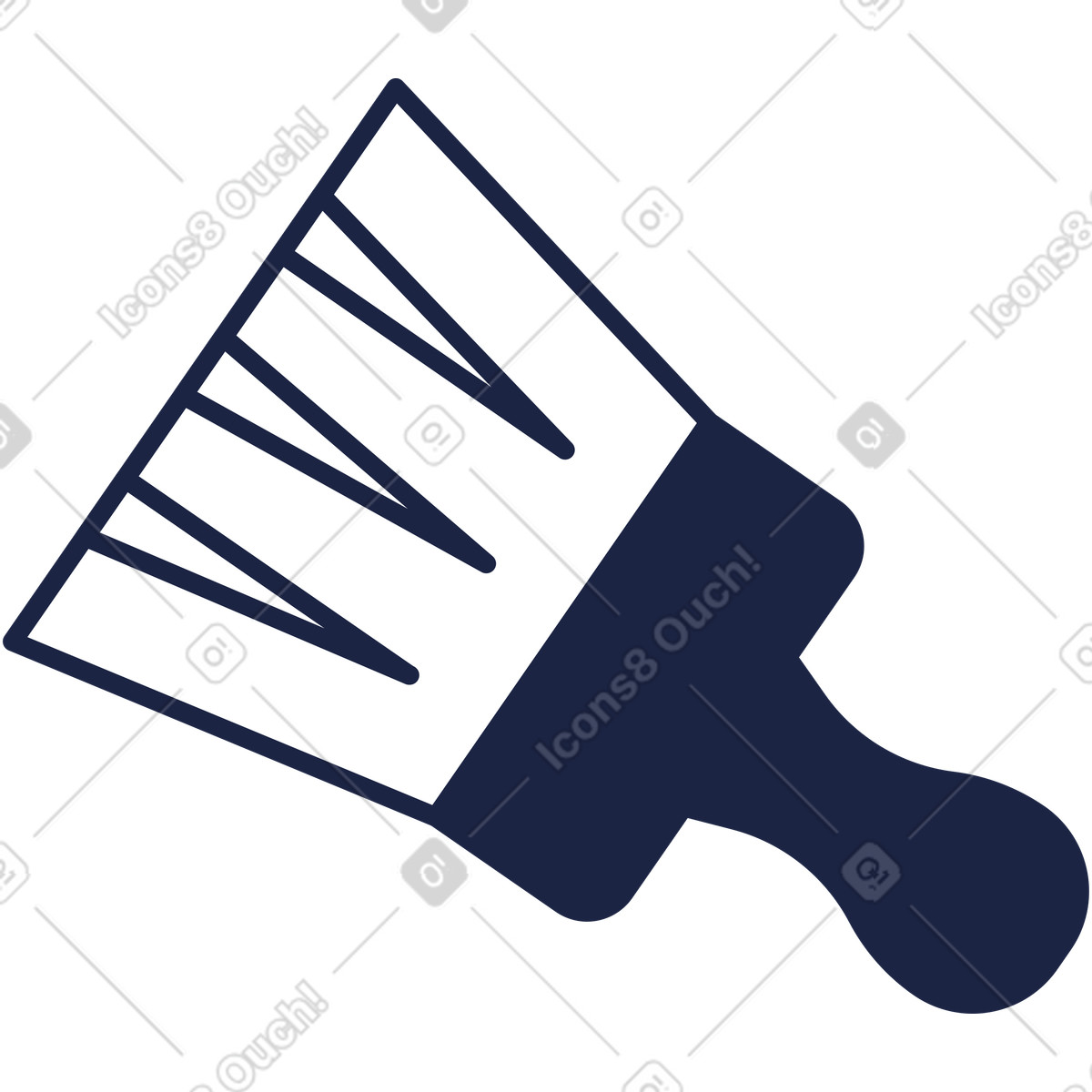 Illustration Pinceau dans le style Urban Line à télécharger aux formats PNG, SVG