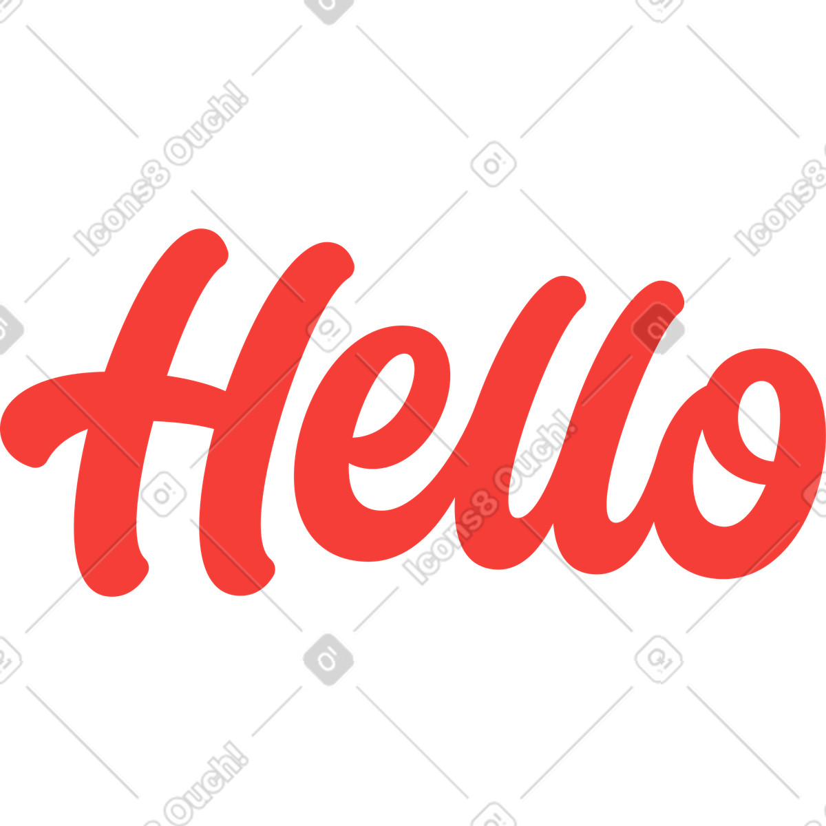 Ilustração de Olá em no estilo Sammy para baixar em PNG, SVG