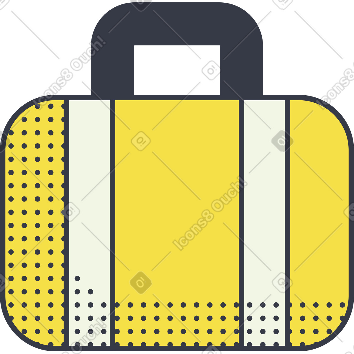 Ilustración Maleta en estilo Abstract a descargar en PNG y SVG