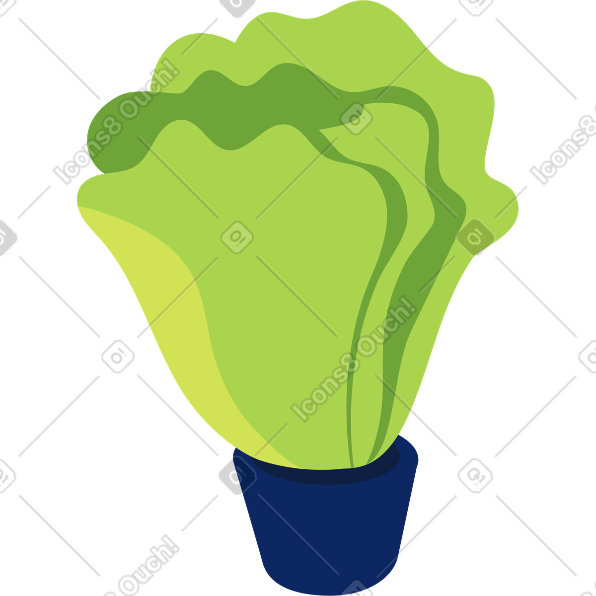 Catchy スタイルの Potted salad のイラストをPNG、SVG形式でダウンロード