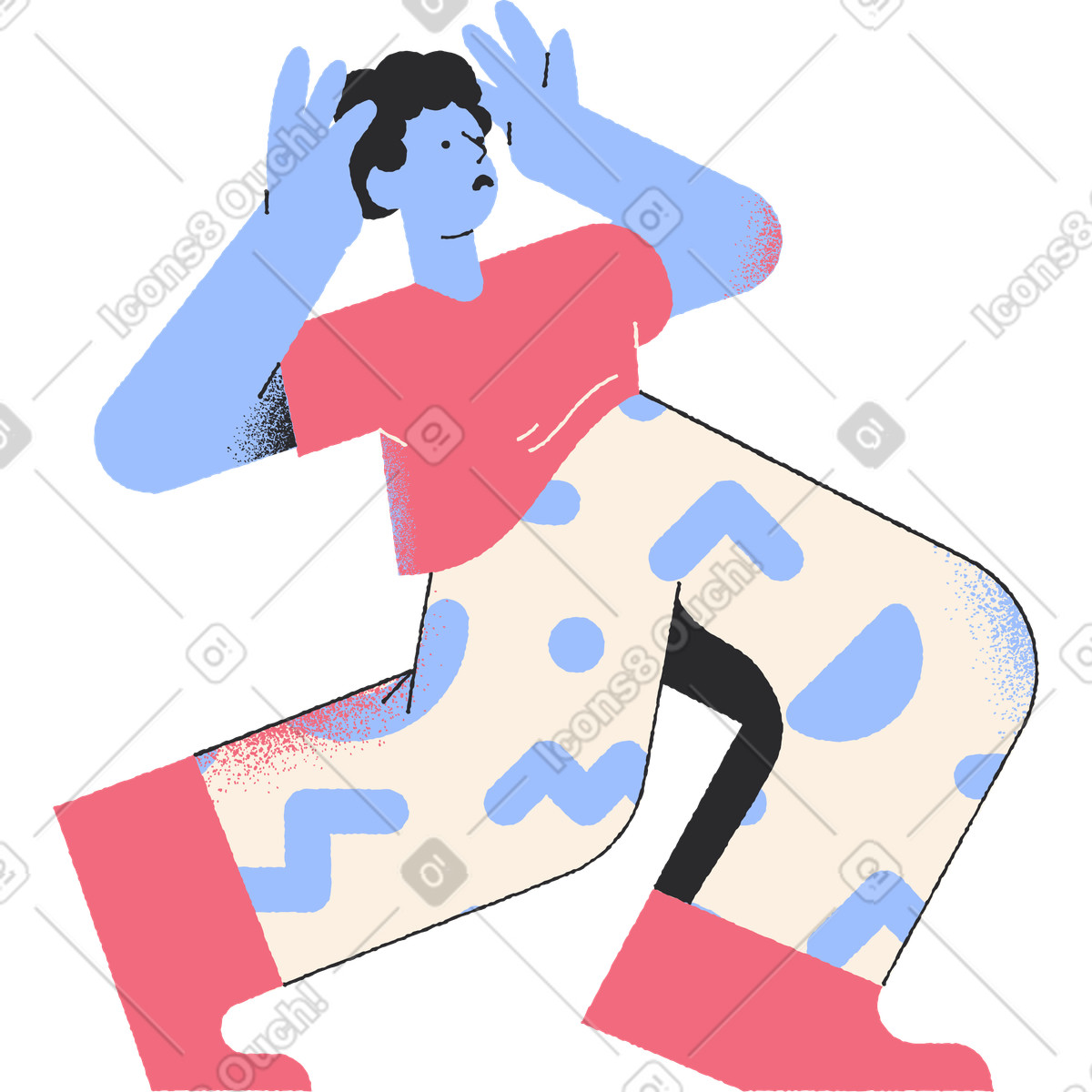 下载 Pablo 风格的 男子 插画，支持 PNG、SVG 格式