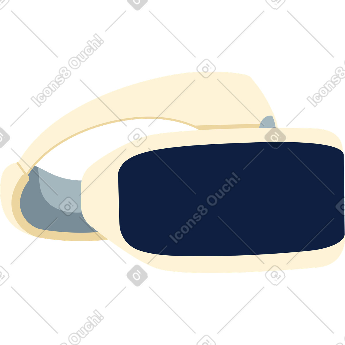 Casco vr illustrazione in stile Catchy scarica in PNG, SVG