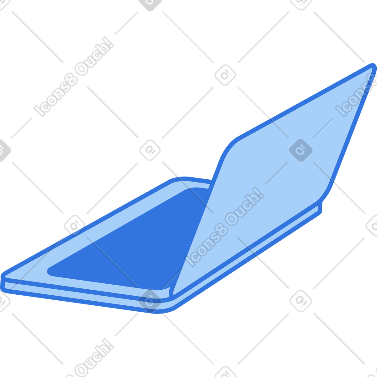 Laptop illustration in PNG, SVG