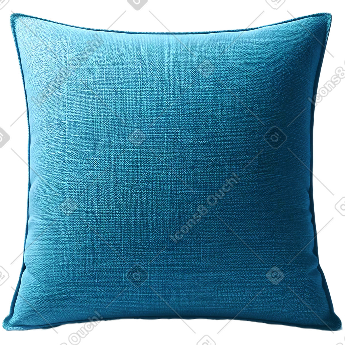 Blue pillow-Illustration im Patchwork-Stil als Download in PNG, SVG