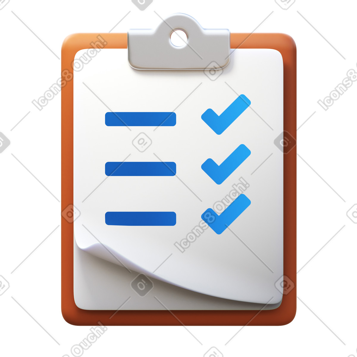 Test passed animated illustration in GIF, Lottie (JSON), AE