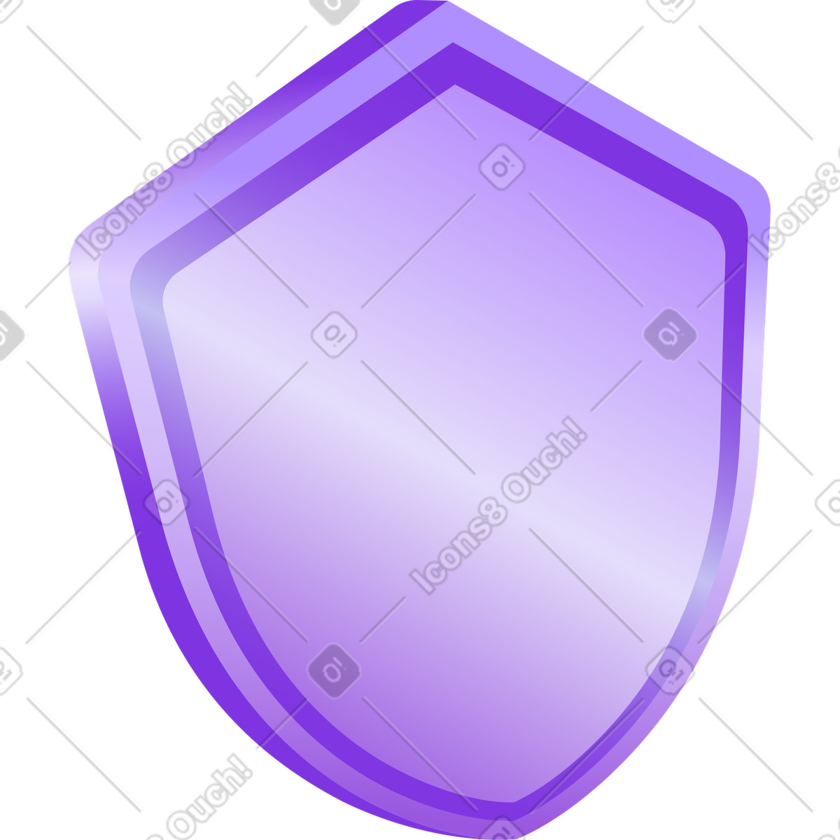 Shield illustration in Hi-tech style download in PNG, SVG