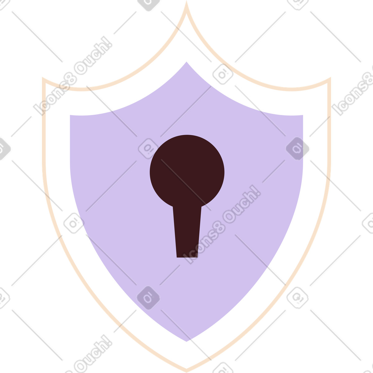 下载 Folks 风格的 钥匙孔防护罩 插画，支持 PNG、SVG 格式