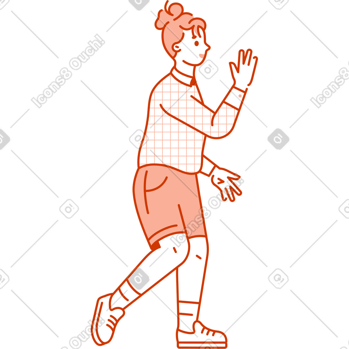 Ilustración Mujer en estilo Natty a descargar en PNG y SVG