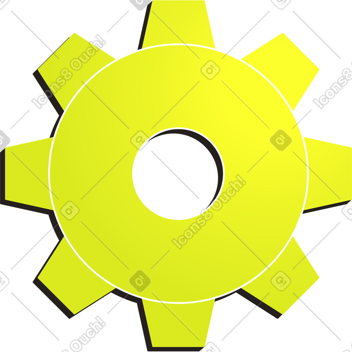 Pignone verde illustrazione in stile Like scarica in PNG, SVG