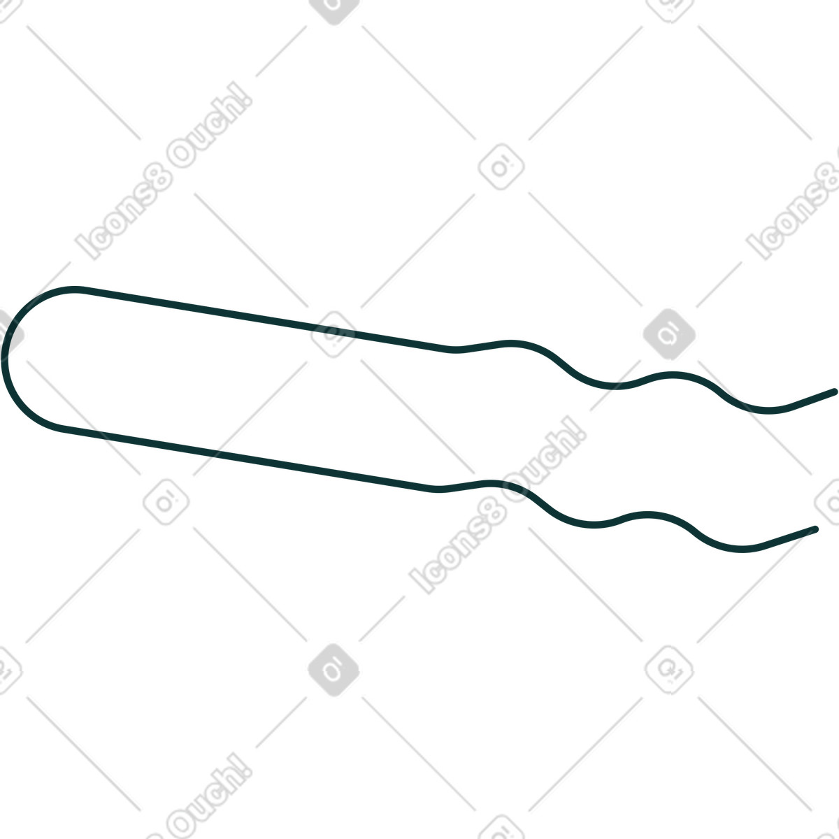 Ilustración Horquilla invisible en estilo Florid a descargar en PNG y SVG