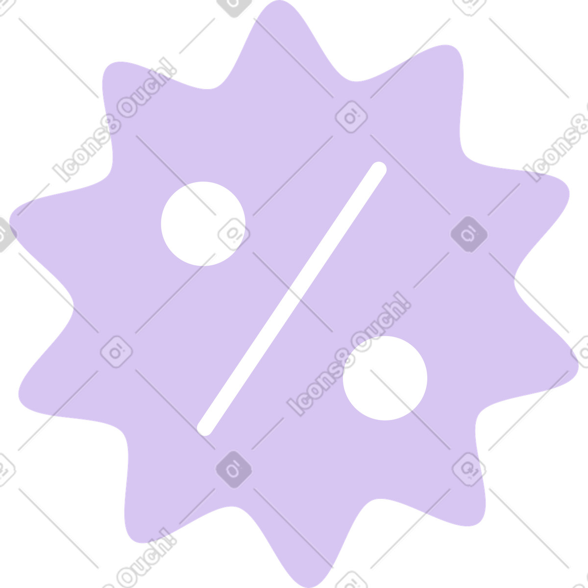 Illustration Icône de vente dans le style Sammy Line à télécharger aux formats PNG, SVG