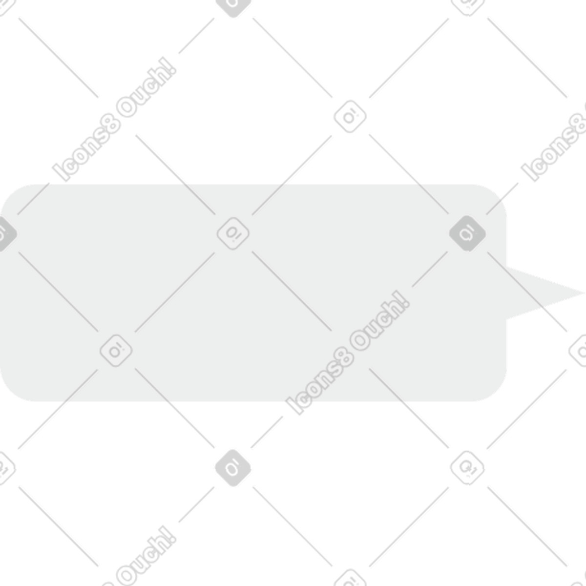 Speech bubble illustration in Clip style download in PNG, SVG