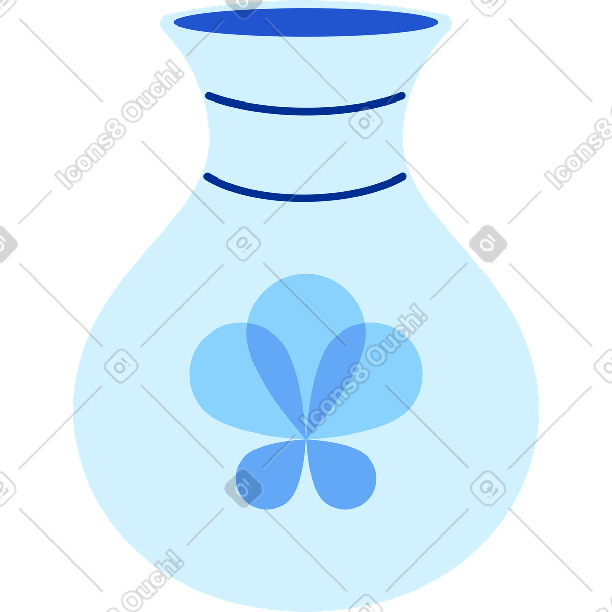 Ilustração de Vaso em no estilo Glossy para baixar em PNG, SVG