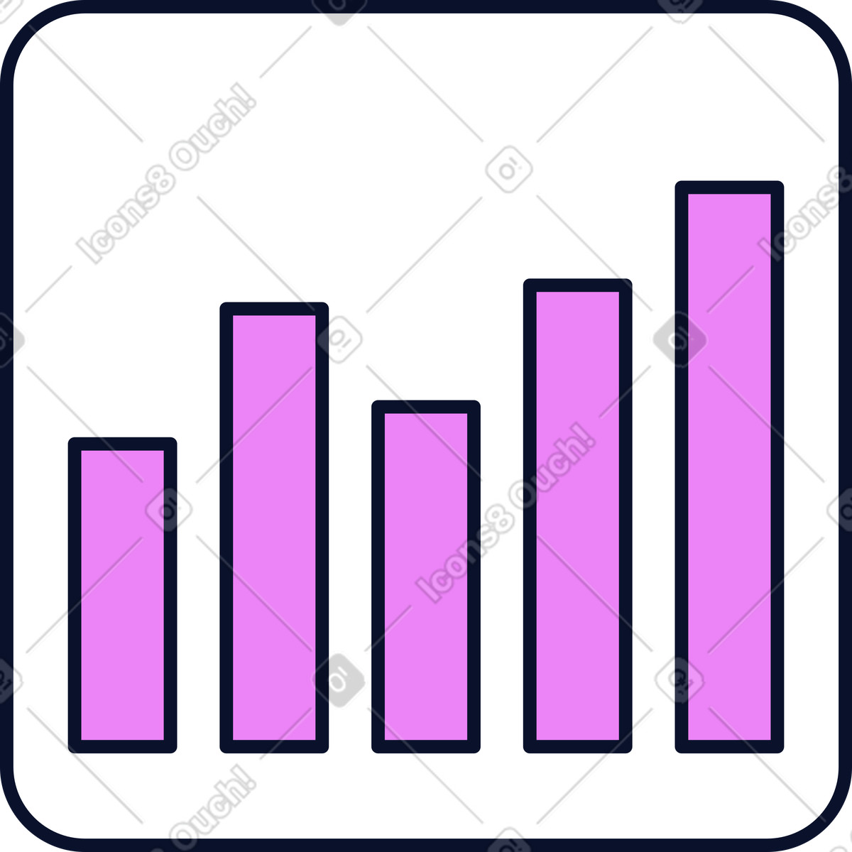 Graph illustration in PNG, SVG