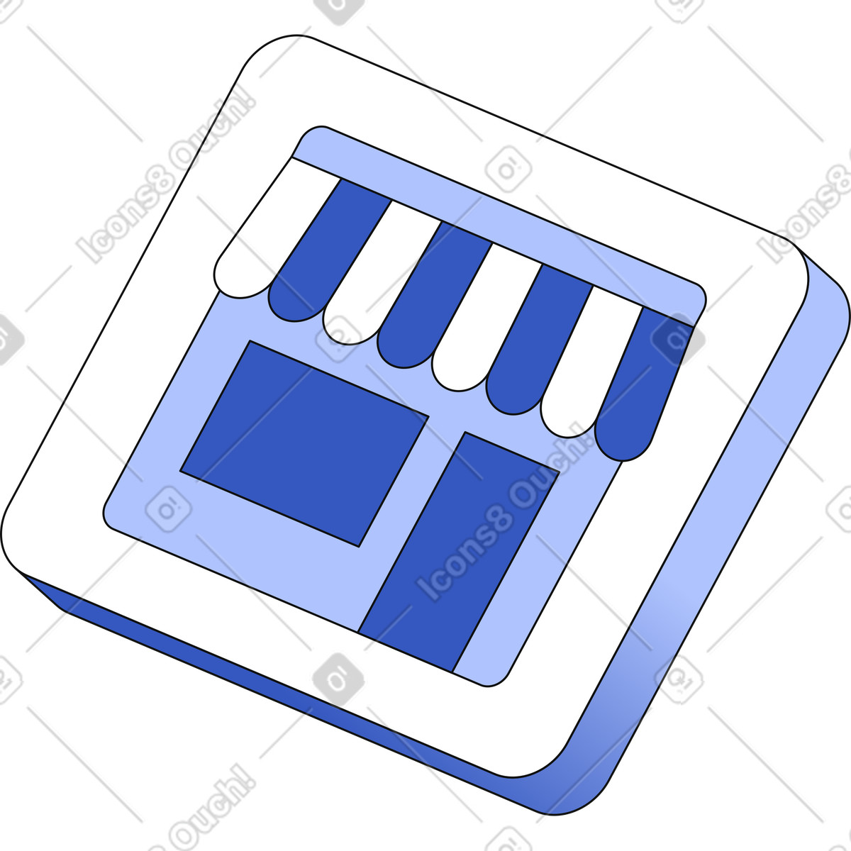 Store-symbol-Illustration im Techny-Stil als Download in PNG, SVG