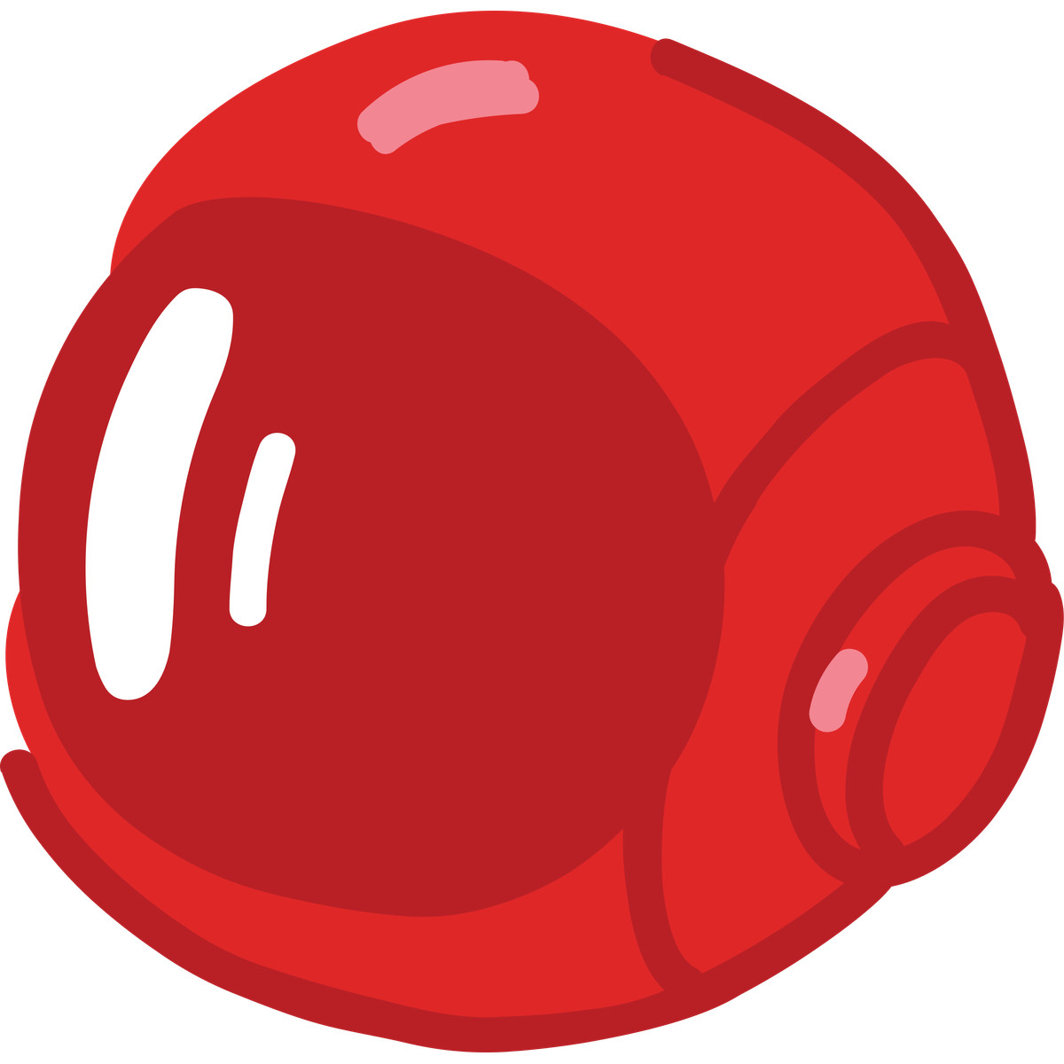 Astronaut helmet illustrazione in stile Cherry scarica in PNG, SVG