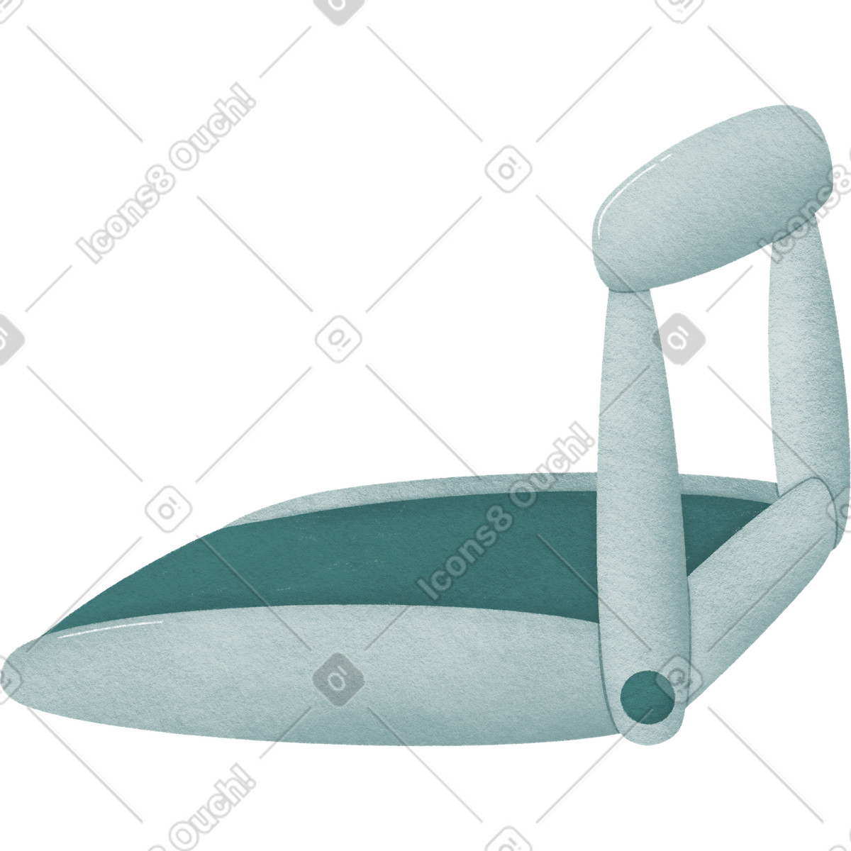Treadmill illustration in Woolly style download in PNG, SVG