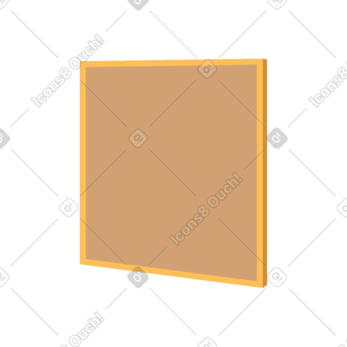 Cork board illustration in Everyday style download in PNG, SVG