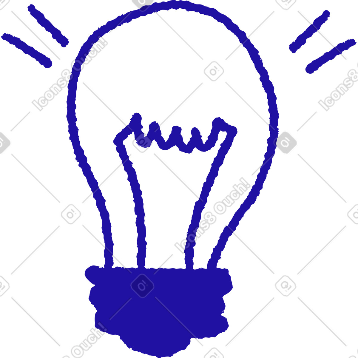 Illustration Idée lampe dans le style Whimsy à télécharger aux formats PNG, SVG