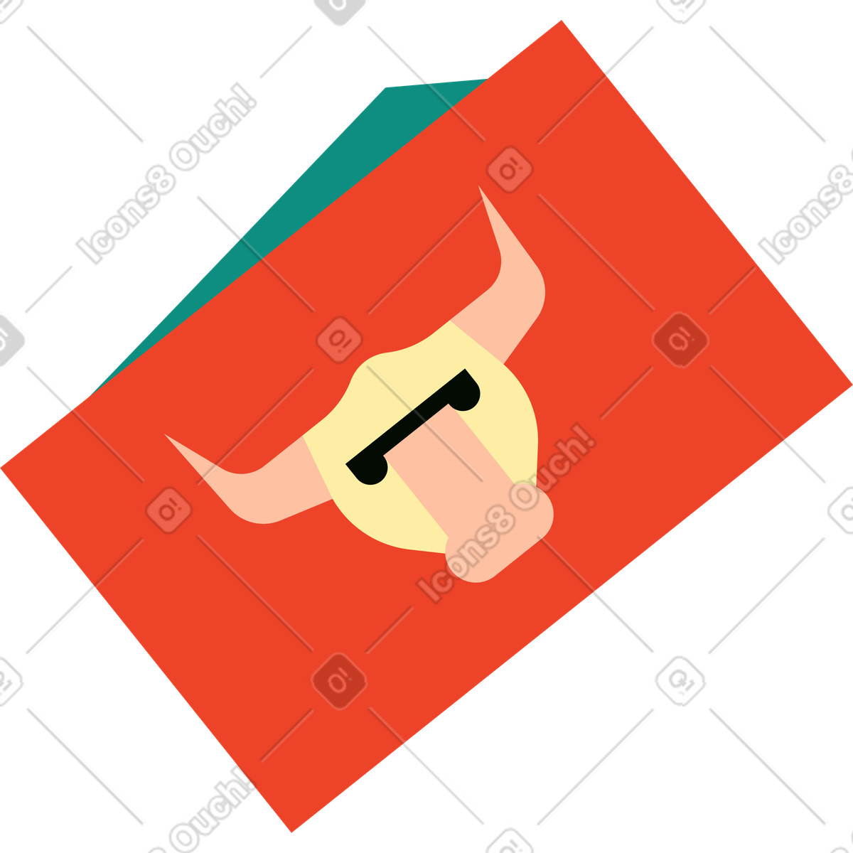 Ilustración Sobre chino en estilo Polar a descargar en PNG y SVG