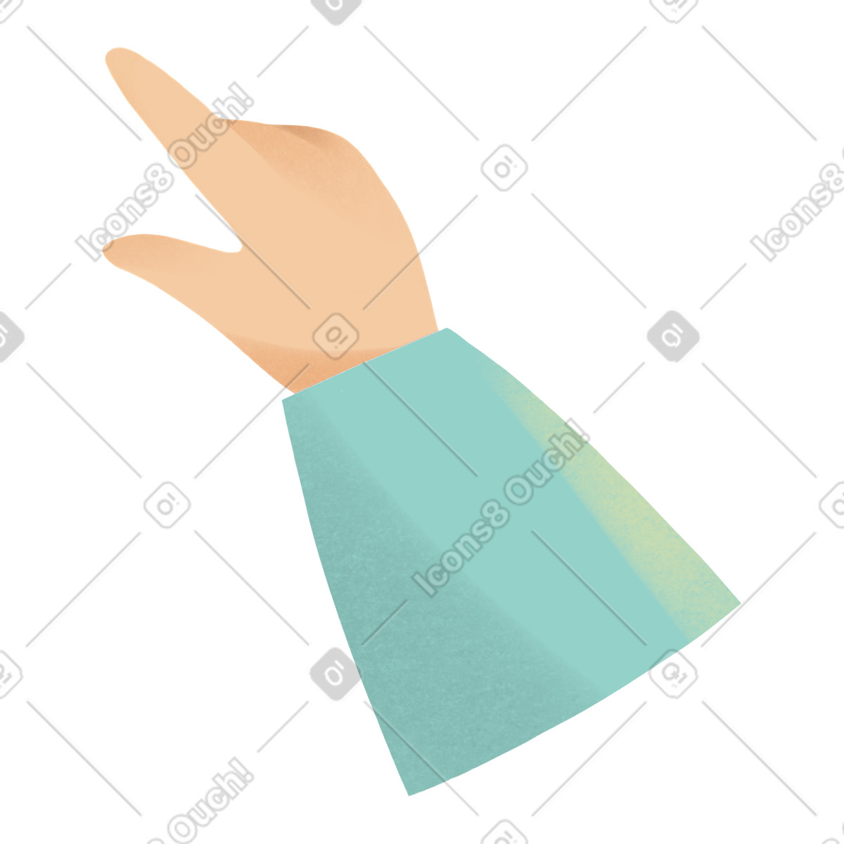 Shine スタイルの Hand pointing at something のイラストをPNG、SVG形式でダウンロード
