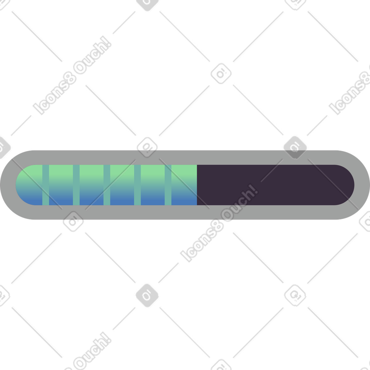 Progress bar illustration in PNG, SVG