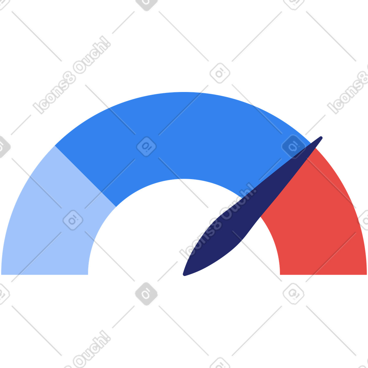 Meter illustration in Clip style download in PNG, SVG