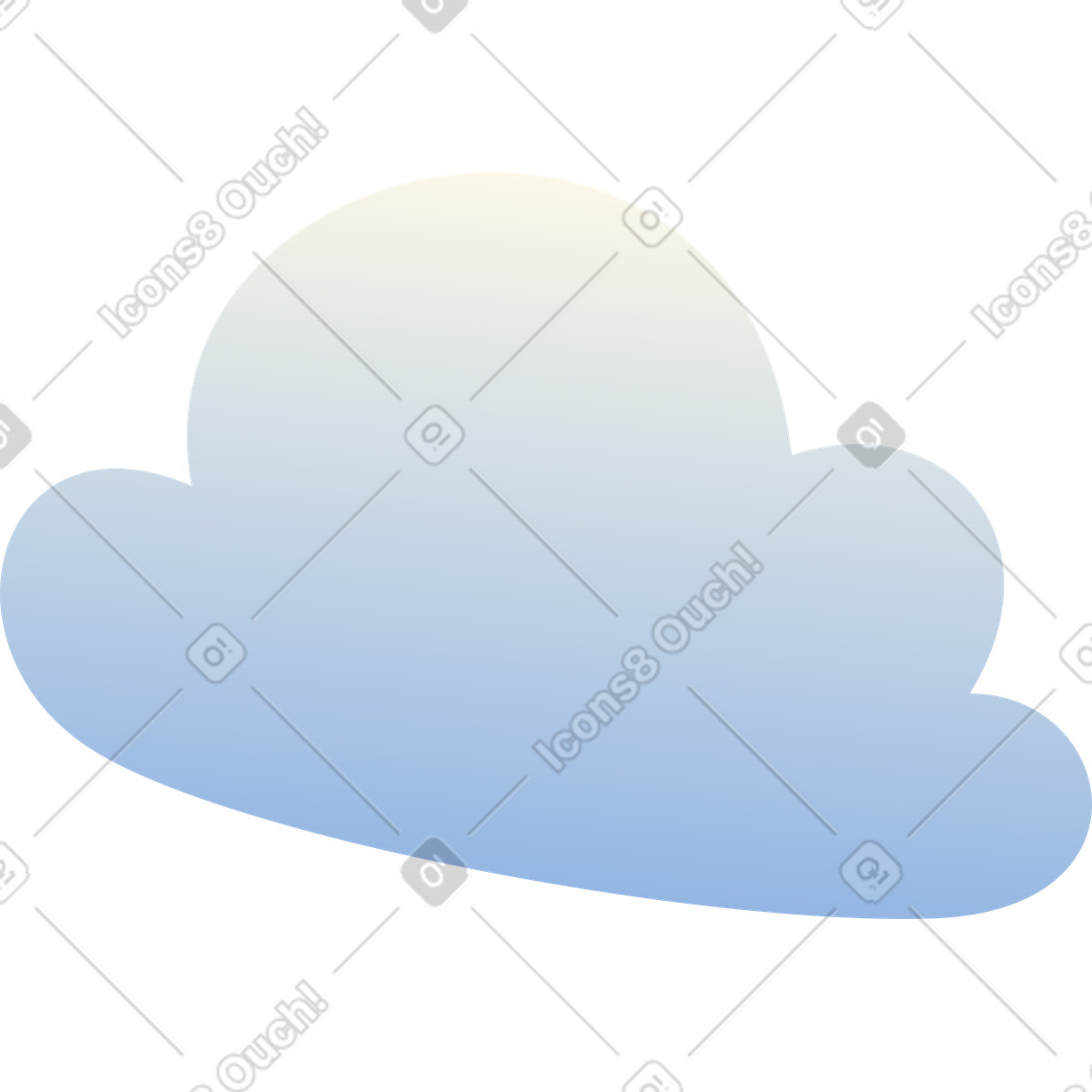 Illustration Nuage dans le style Beam à télécharger aux formats PNG, SVG
