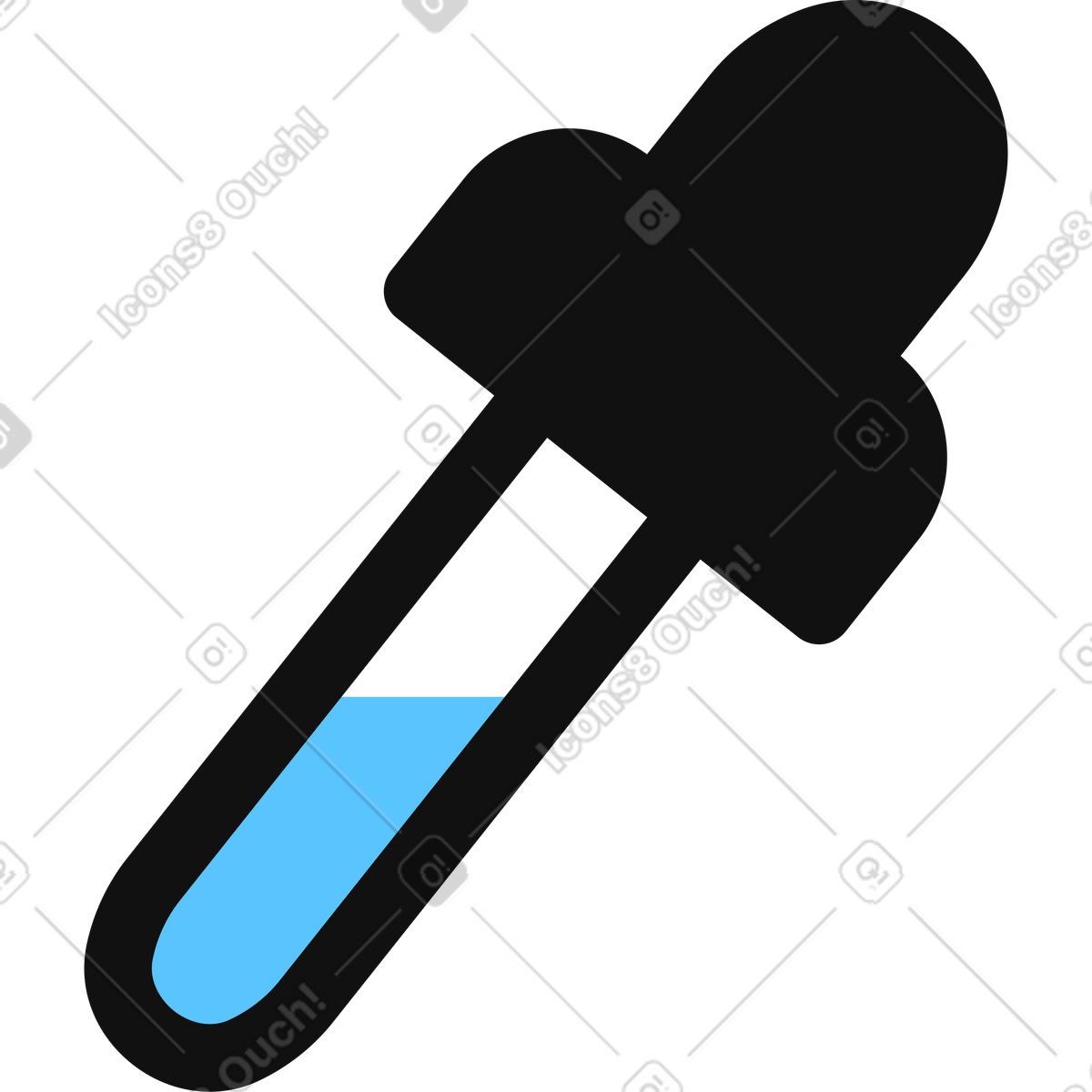 Pipetta illustrazione in stile Active scarica in PNG, SVG