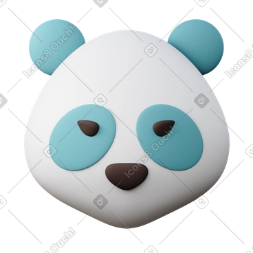 3차원 팬더 PNG, SVG