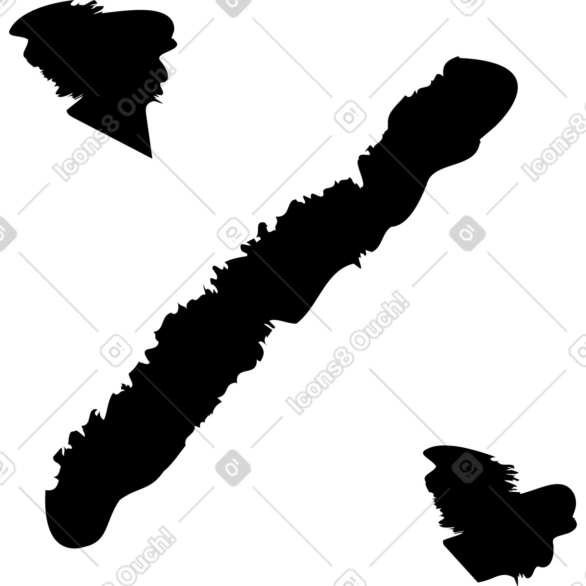 Charcoal percent illustration in Twirl style download in PNG, SVG
