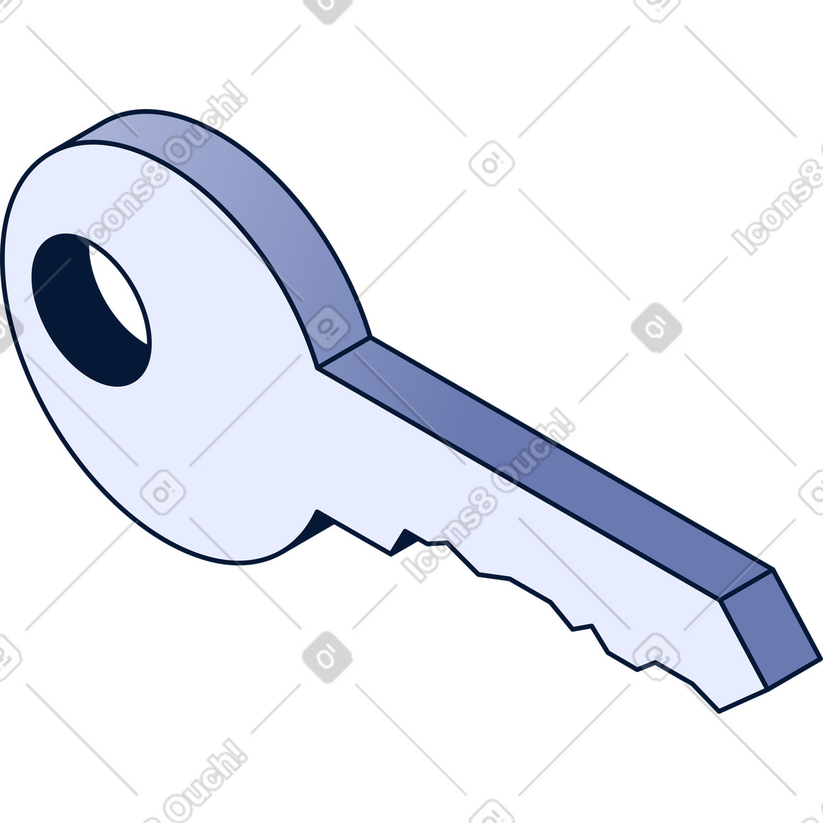 Locks key illustration in Neat style download in PNG, SVG