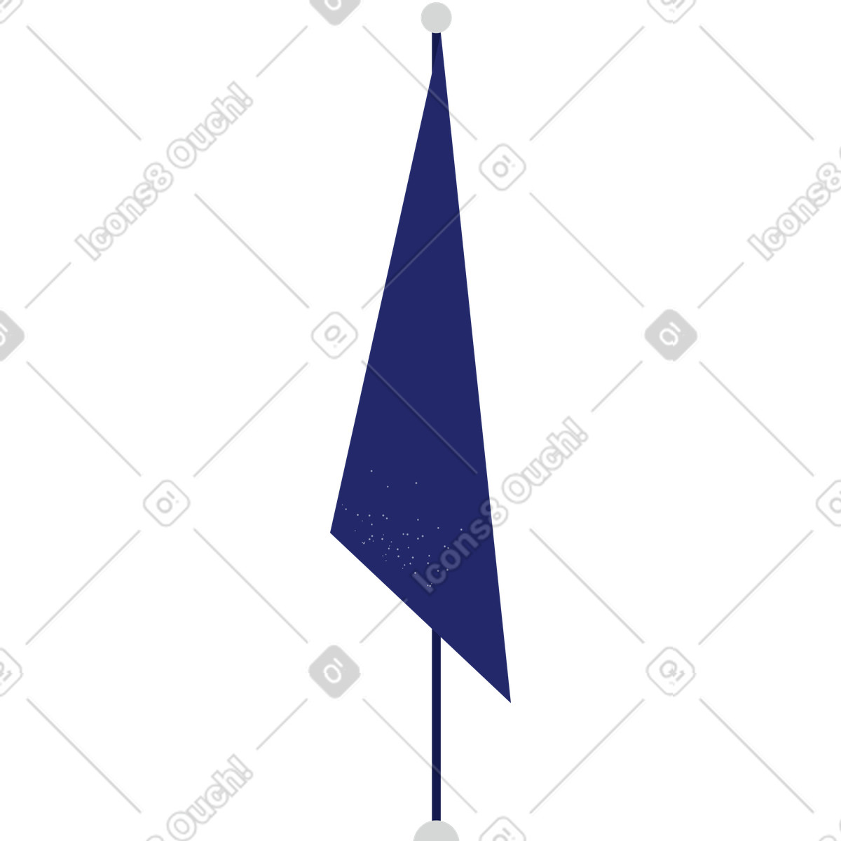Flag illustration in Clip style download in PNG, SVG