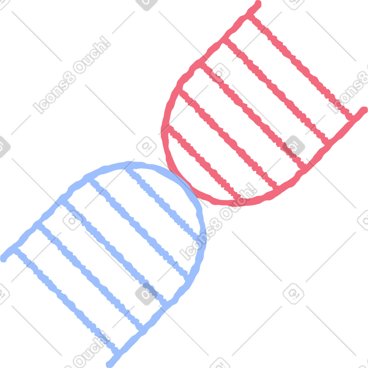 下载 Pablo 风格的 Dna分子 插画，支持 PNG、SVG 格式